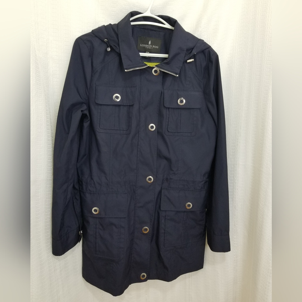 London Fog Dark Blue Utility Jacket